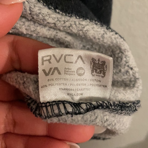 RVCA Double Rope Embroidered Crewneck Sweatshirt in midnight blue - Picture 6 of 8